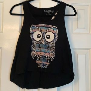 Black tank / crop top